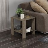 Hanah Home Walnoottafel, 40 x 40 x 42 cm