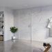FortiFura Galeria Vrijstaande Inloopdouche - 90x200cm - Helder Glas - Antikalk - 8mm Veiligheidsglas - Geborsteld RVS