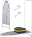 Merkloos Relaxdays Strijkplank - Deurmontage - 108,5 x 43 cm - Inklapbaar - Wit/Grijs