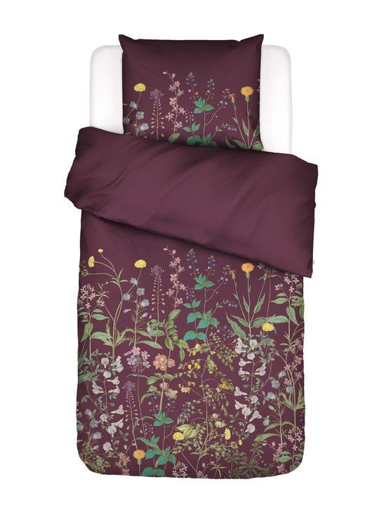 Essenza Augustina Dekbedovertrek Mauve wine - Eenpersoons – 140x200/220 cm