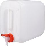 Jerrycanshop Lostri Verpakkingen BV Jerrycan met kraan 30L - Naturel