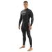 SEAC Sense Long Man Wetsuit Nat, eendelig, zonder capuchon, voor snorkelen en duiken, neopreen, 3 mm