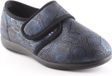 Q Fit Geneve 2 Blue Silver Dames Verbandpantoffels - Blauw - 37