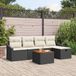 Maison Exclusive - Ensemble de jardin 6 places, ensemble de salon en polyrotin noir