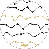 Bonateks, Ronde digitaal bedrukte muismat, antislip onderkant, voor kantoor en thuis, diameter: 22 cm