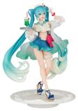 Figurine en PVC Hatsune Miku, collection SweetSweets, modèle "Melonen-Soda-Float", 18 cm