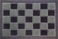 ID Mat tapijt, kunstvezel, grijs, 60 x 40 x 1 cm