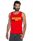 Bellatio Decorations Shoppartners Bv Rood Belgium supporter mouwloos shirt heren - Belgie singlet shirt/ tanktop M