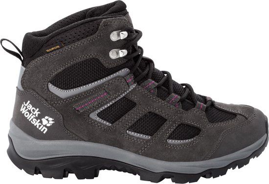 Jack Wolfskin Vojo 3 Texapore Mid Women's Hiking Boots - Size 38 - Brown/Black/Grey