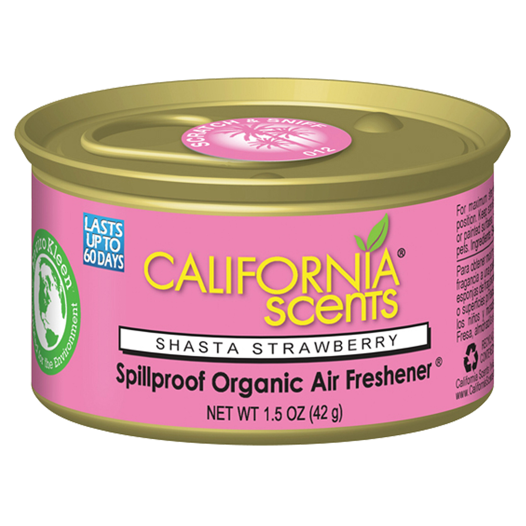 California Scents Luchtverfrisser Shasta Strawberry 42 g