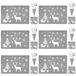 Solidchoice - Set de 18 sets de table et sous-verres de Noël avec porte-couverts