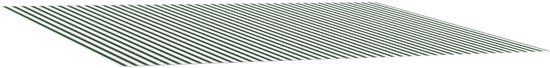 vidaXL Tissu de remplacement pour parasol vert et blanc 400 x 350 cm