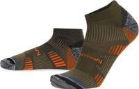 normani Sportsokken grijs gemêleerd / olijfgroen / oranje / zwart