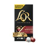 L'Or Espresso Barista koffiecapsules - 100 aluminium capsules - Intensiteit 13 - Compatibel met originele Nespresso®* machines - 10 dozen van 10 capsules