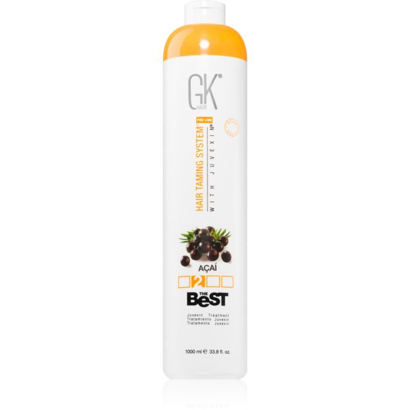 GK Hair Global Keratin The Best Professional professionele kit voor een gladmakende behandeling & voor een natuurlijke zijdezachte (The Best Acai 1000ml)