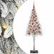 vidaXL Kerstboom met 150 LED-lampjes, wit, 150 cm, gemaakt van PE en staal