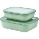 SILVERCREST® Set de 2 boîtes de conservation (Fenêtre rectangulaire)