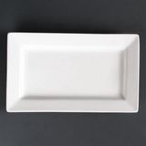 Olympia Lumina Rechthoekige schaal 25x15cm Wit Porselein
