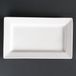 Olympia Lumina Rechthoekige schaal 25x15cm Wit Porselein