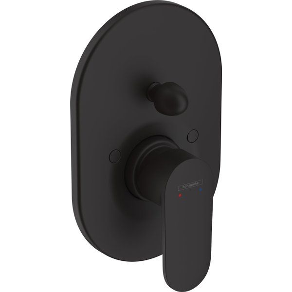 Hansgrohe Vernis Afdekset Badkraan Mat Zwart 71449670