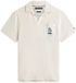 Tommy Hilfiger Herren Polo Baumwolle/Polyester Beige/Aqua/Schwarz Größe S