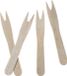 Papstar 100x Houten Snack Vorkjes 8.5 cm