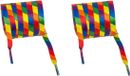 Out Of The Blue Lacets - 2x - Gay Pride/Arc-en-ciel thème couleurs - polyester - 140 cm