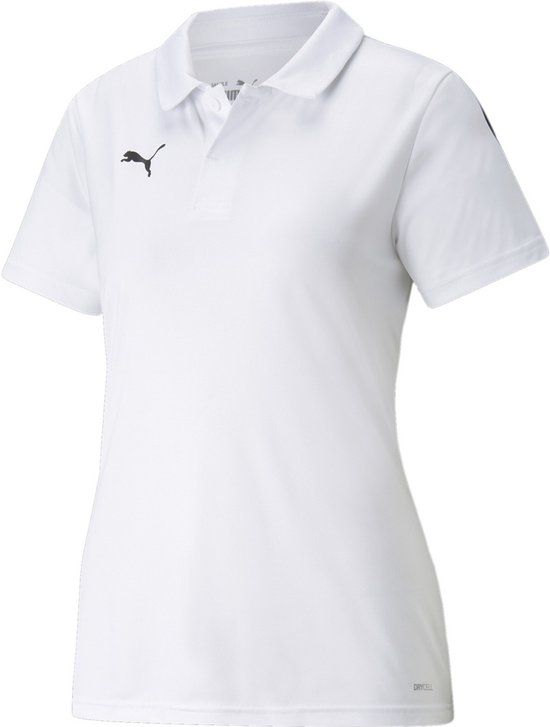 Puma Damen Polo Shirt TeamLIGA Sideline Polo W 657408 Puma White-Puma Black-S