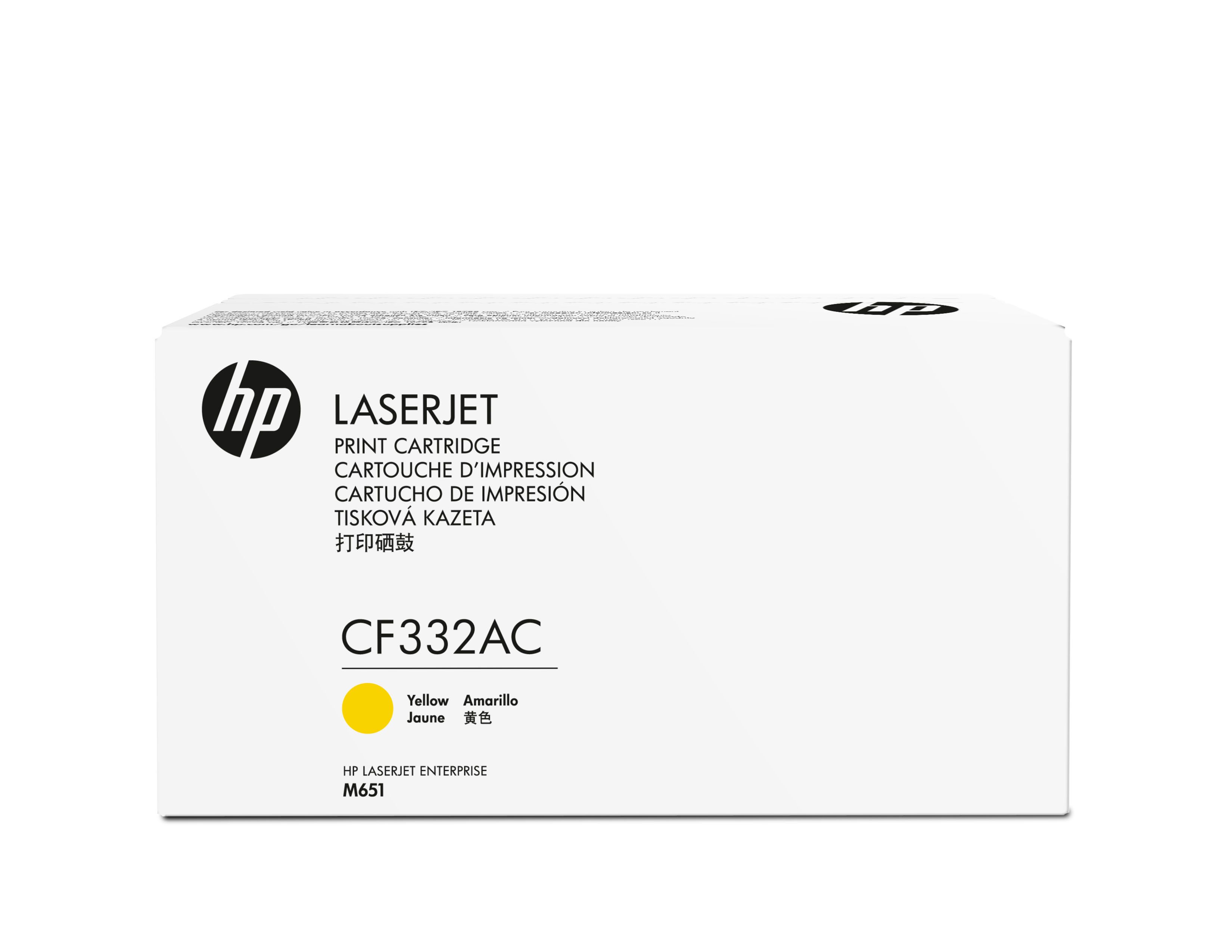 HP 654A Ylw Contract LJ Toner Cartridge