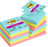 Post-It R330-SSCOS-P8+4 zelfklevend notitiepapier Vierkant Blauw, Groen, Roze 90 vel Zelfplakkend