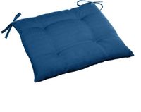 Hespéride JJA Vierkant stoelkussen met 4 bevestigingspunten KORAI Bleu indigo 40x40 cm