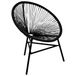 VidaXL Chaise de jardin Assise capitonnée Acier Noir