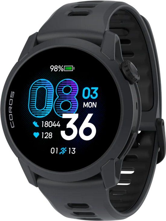 Coros Sporthorloge Pace 4 Silicone Black 43mm
