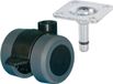 Dörner + Helmer 761335 Dubbele wielen, Wieldiameter: 35 mm, Draagvermogen (max.): 70 kg, 1 stuk(s)