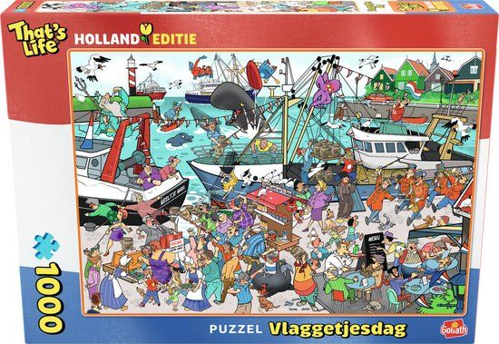 Goliath That's Life Hollandse Editie Vlaggetjesdag - 1000 Puzzelstukjes - Legpuzzel (68x48cm)