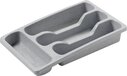 Curver Bestekbak 4 Vakken S - Lichtgrijs - 33x20x6 cm
