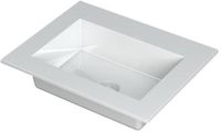 Wastafel INK Kraft Wastafel Enkele Bak Zonder Kraangat - 600x450x10 mm - Glans Wit