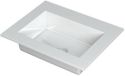 Wastafel INK Kraft Wastafel Enkele Bak Zonder Kraangat - 600x450x10 mm - Glans Wit