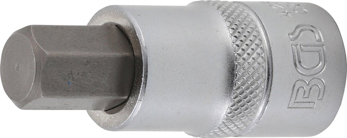 BGS technic 4256 Dop H12 inbus 1/2" Kort - Chroom-vanadiumstaal