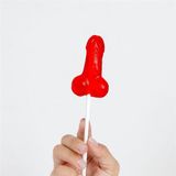 aardbeientraktatie SECRET PLAY Strawberry Penis-shaped Lollipop