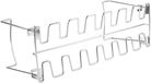 Merkloos Kippenpoten rek BBQ - Inox houder voor drumsticks en wings - voor gelijkmatige garing in barbecue of oven