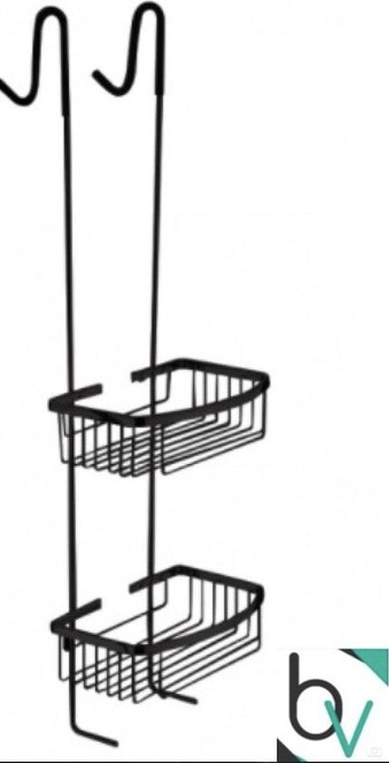 Best Design Rome Steinhof Nero Doucherek - Mat Zwart - RVS - 80.4 cm