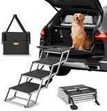 VEVOR Hondentrap Oprit Auto Hondenoprit Vouwtrap Huisdierentrap 4 Treden 68kg