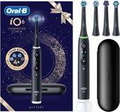 Oral-B iO 6 Elektrische Tandenborstel Zwarte Lava Kersteditie met 4 Opzetborstels