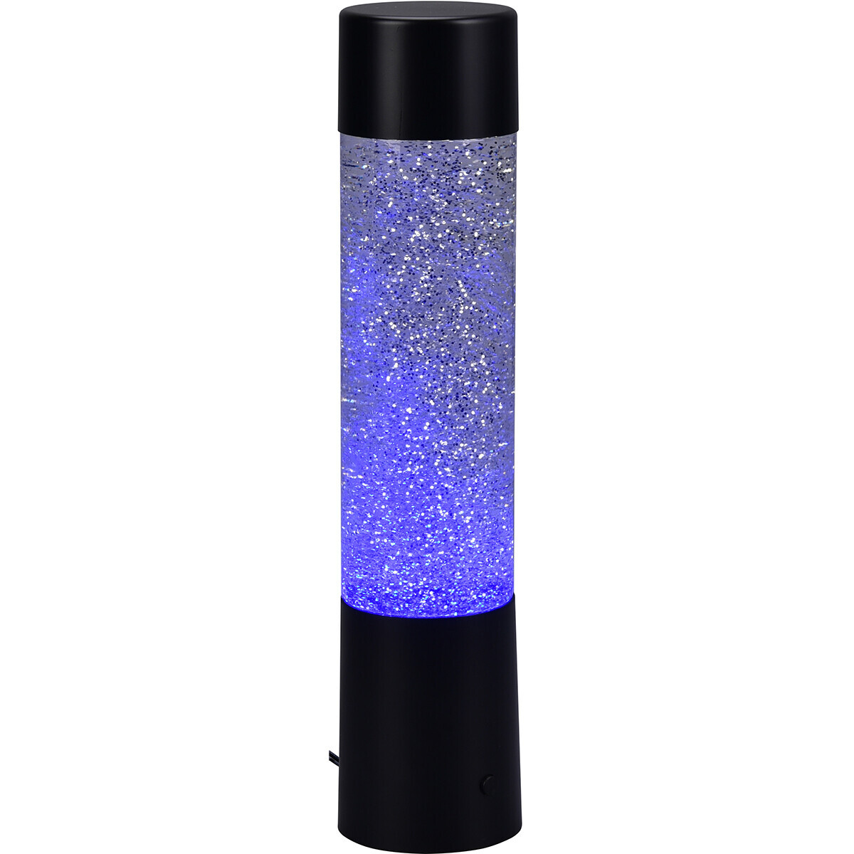 BES LED LED Tafellamp - Trion Wuka Glitter - 0.9W - Warm Wit 3000K - Rond - Mat Zwart - Kunststof