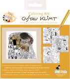 Fridolin Kleurset Kunst - 4 Kleurplaten met Lijst 15x15 cm - Gustav Klimt