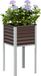 Maison Exclusive - Pot de plante de jardin marron, 45 x 45 x 88 cm, acier