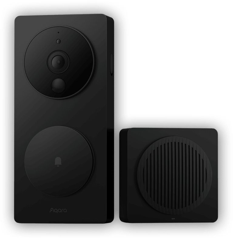 Aqara G4 Smart Video Doorbell - Black - Works with HomeKit, Alexa & Google Assistant