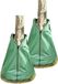 Novatool 2X Zakken voor boombewatering 75 liter Groene irrigatiezak van robuust PVC Boomzakken Irrigatie Boombewateringszakken Waterzak boom