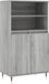 vidaXL Hoge kast, grijs Sonoma, 60x36x110 cm, houtvezel